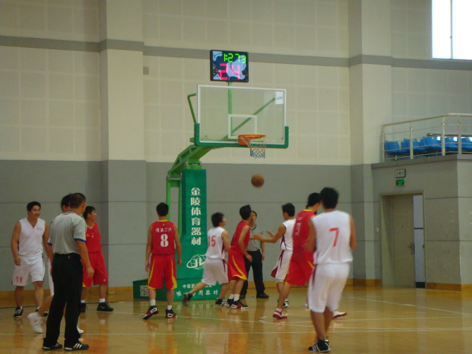 鹿山街道喜夺全运会篮球比赛乡镇(街道)二组男