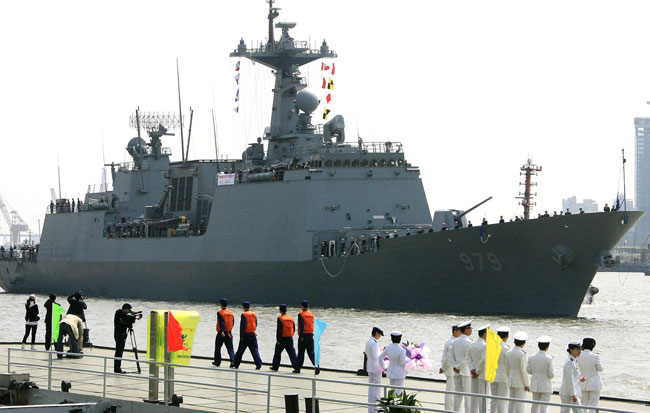 韩国军舰访问上海--嵊州新闻网