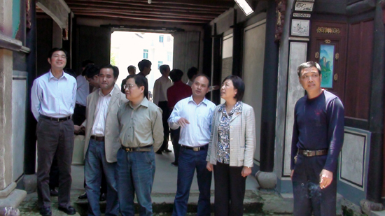 翁鲁敏来嵊调研指导学习实践科学发展观活动